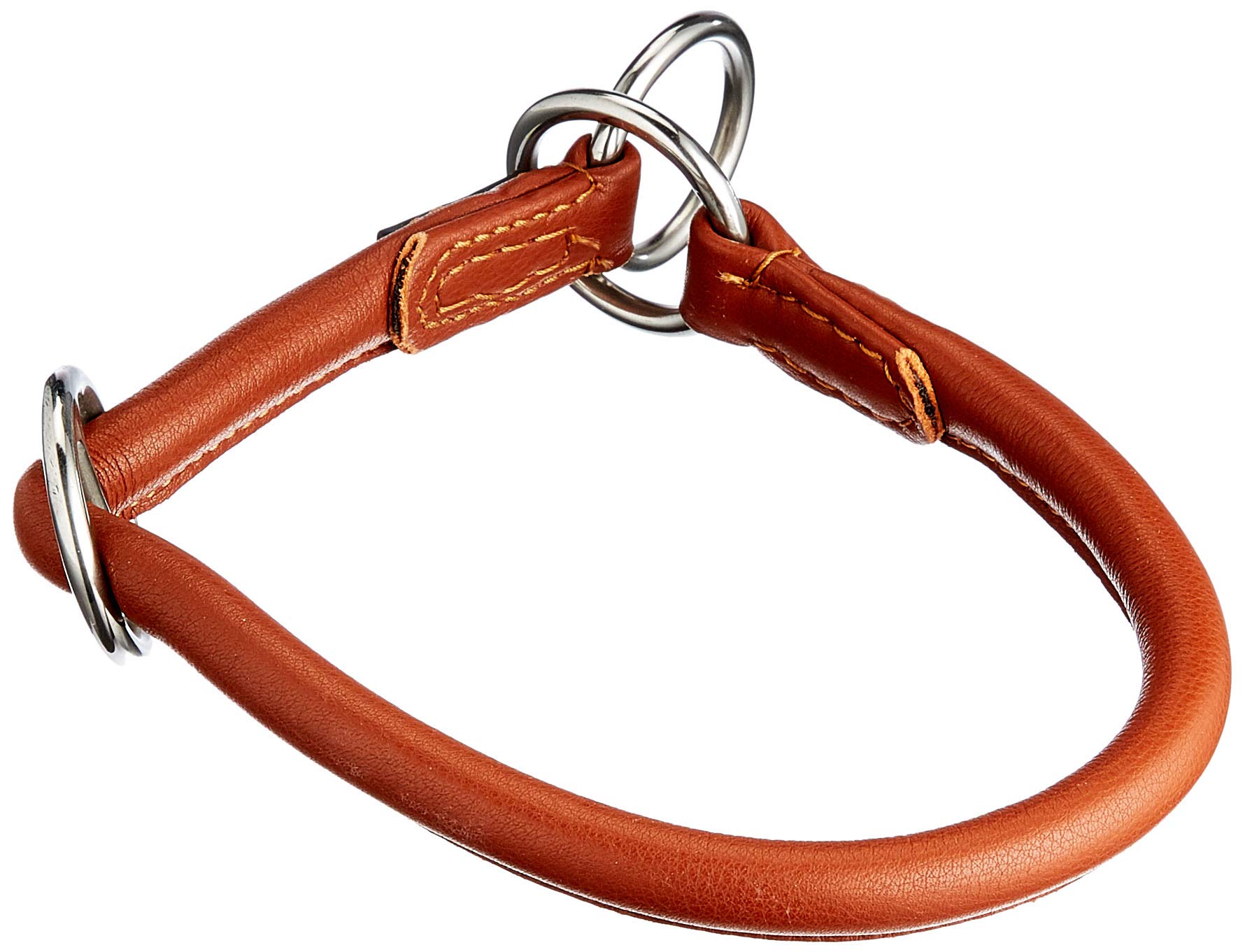 Kerbl Roma okrągła skóra, 45 cm, koniak