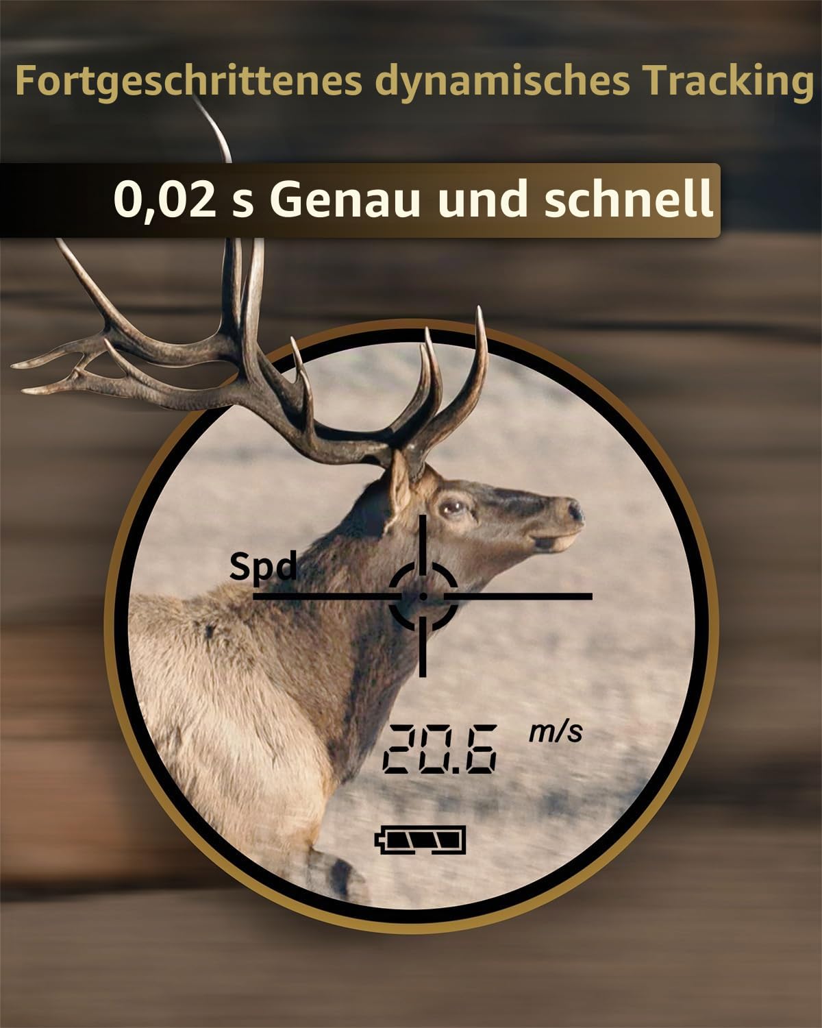 AOFAR HX-700N Laser Entfernungsmesser für Jagd & Golf, 700 Yards Reichweite, 6X Vergrößerung, Distanz- & Geschwindigkeitsmodus, IPX4 wasserdicht, inkl. Batterie & Tragetasche