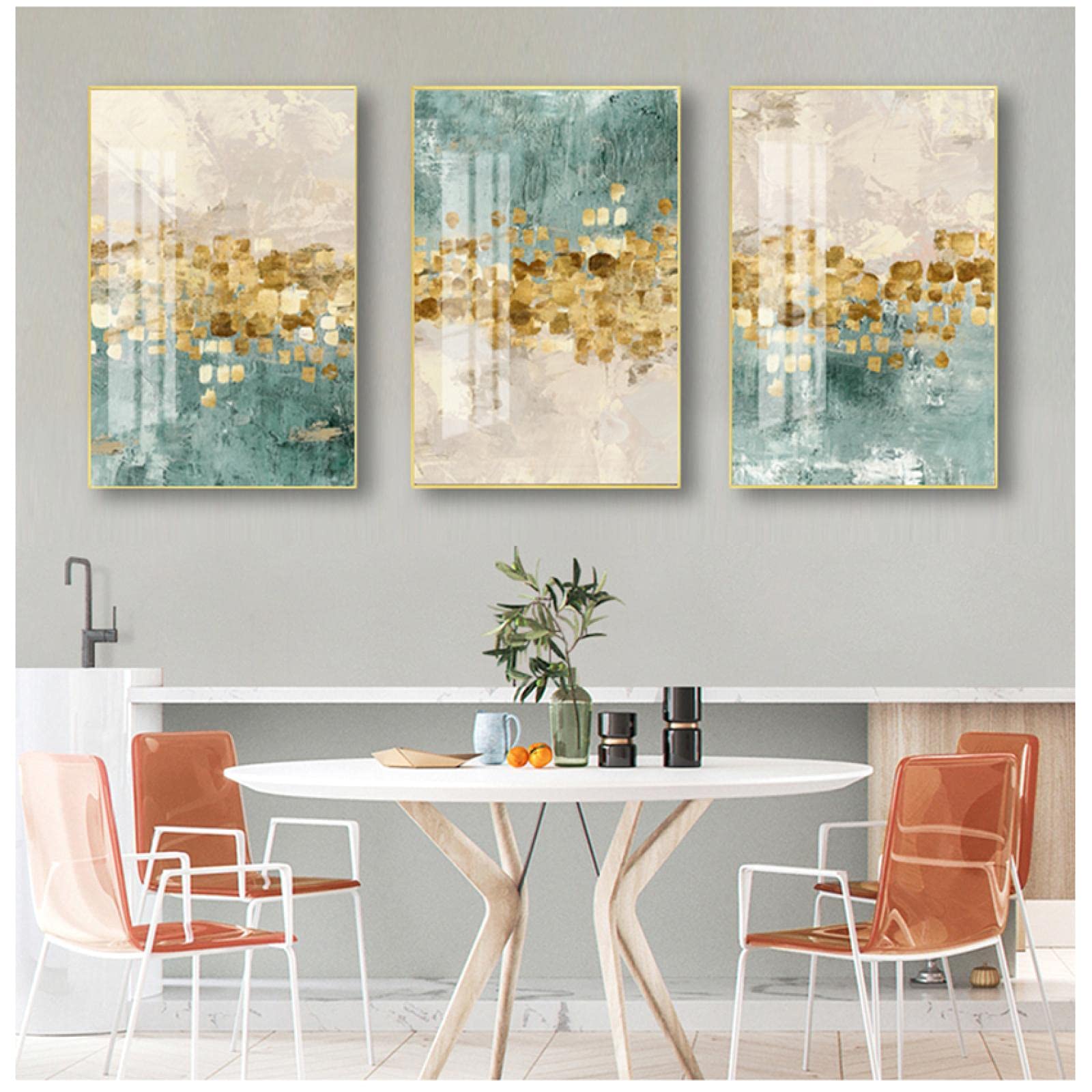 Tableau abstrait pour habiller un grand mur vide de salon - 8