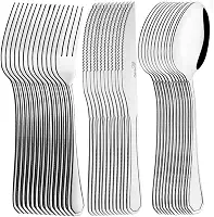 Jogo 36 Peças Garfo Colher Faca Inox Mesa 12 Garfo 12 Facas 12 Colher de Sopa Buffet Restaurante Bar