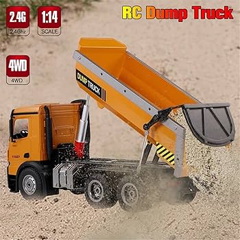 ラジコン　ダンプカー 1/14 ラジコン ダンプカー リモコンダンプトラック 合金 建設機