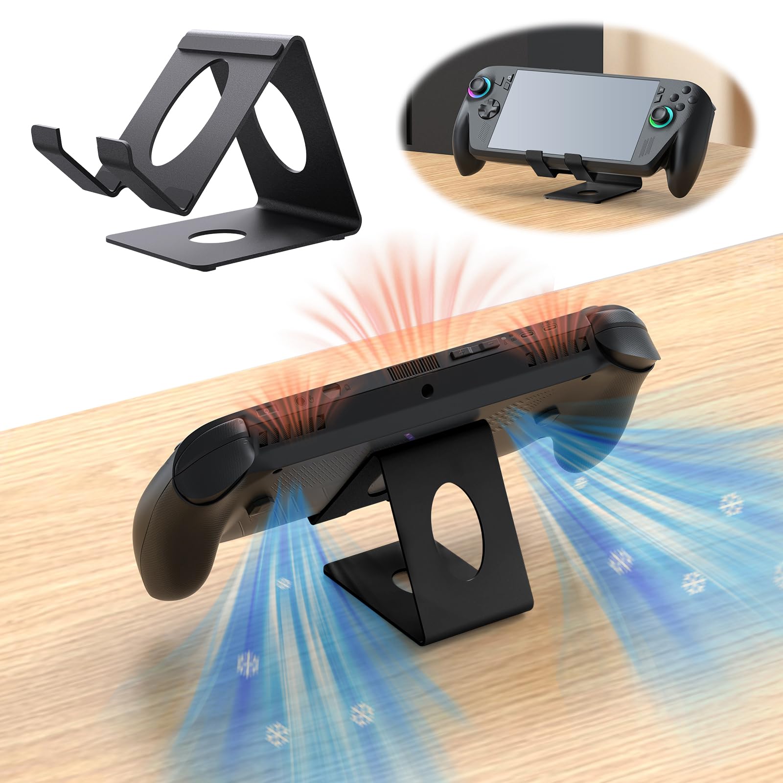 Support de Console de Jeu en Métal, Support de Rangement pour Accessoires, Portable pour Console, de Base pour ROG Xbox Ally/X, Swtch 2, Steam Deck