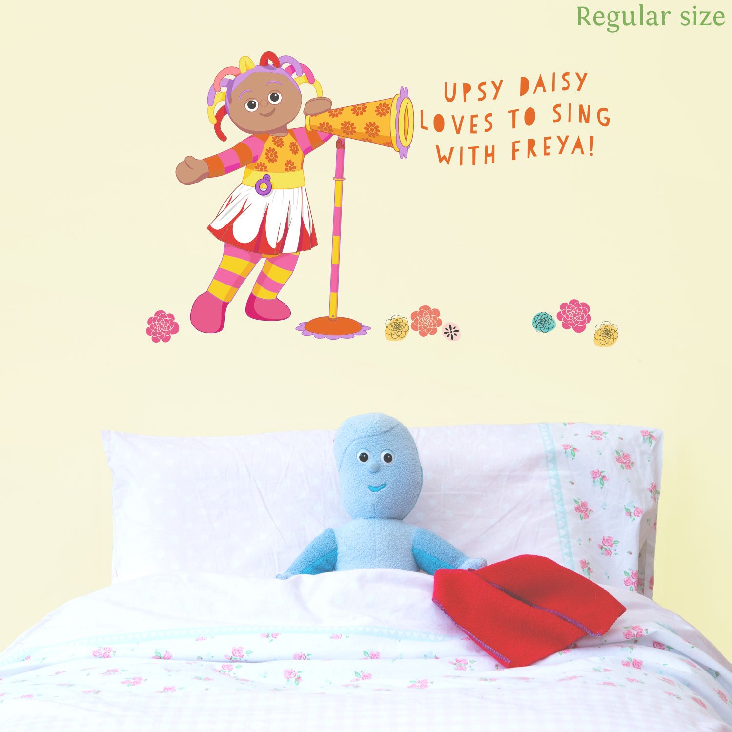 Personalised Upsy Daisy with Megaphone (Regular Size) | Official in The Night Garden Wall Sticker