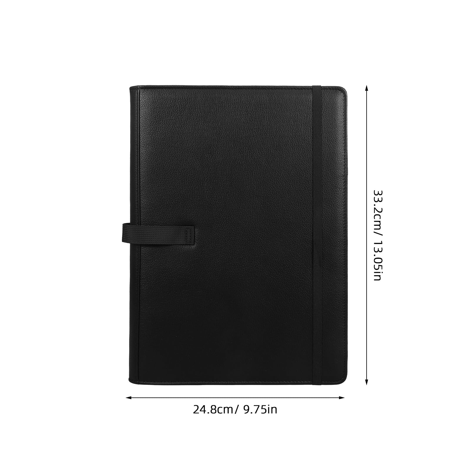 YARNOW 2 raccoglitori musicali in similpelle - Cartella per spartiti musicali a 3 anelli con tasche per carte e tracolla regolabile - Formato A4 per pianoforte, cantanti corali e pratica