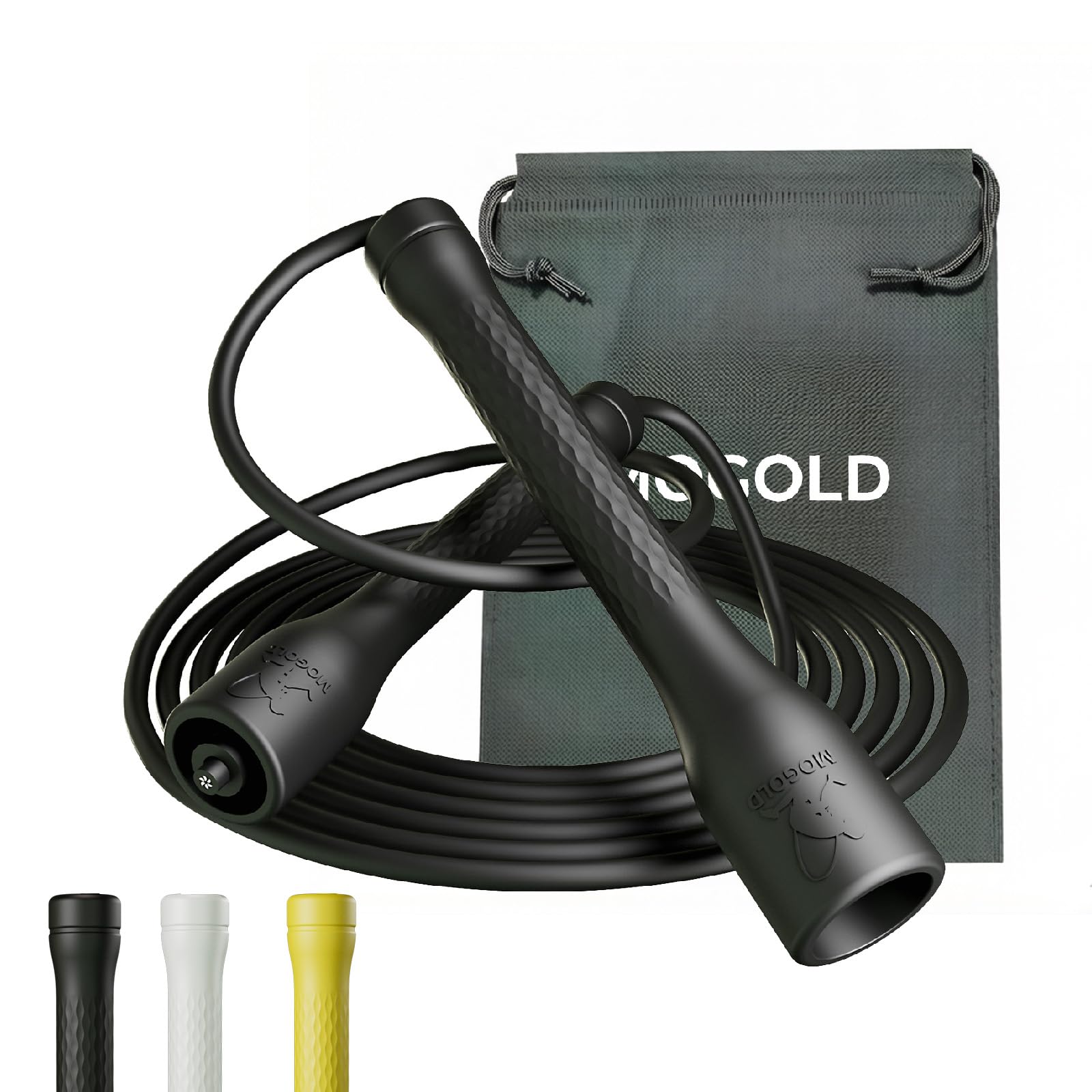Snapklik.com : MOGOLD 5mm PVC Speed Jump Rope, Adjustable Length