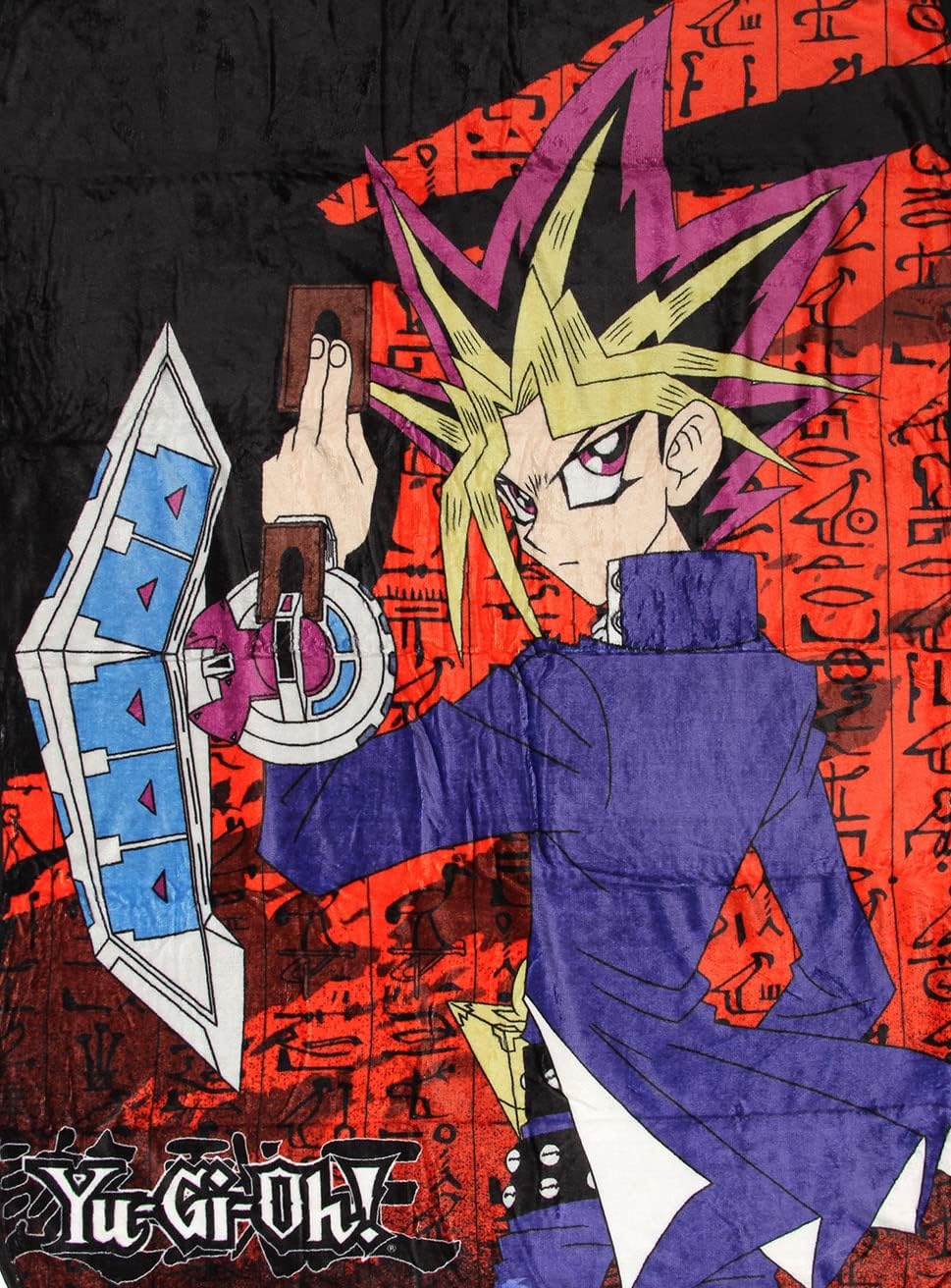 Yu-Gi-Oh! Trading Card Game Yugi Mutou Soft Plush Fleece Throw Blanket 45" x 60" - Image 3