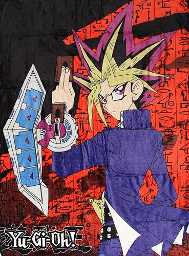 Miniatura 3 de Yu-Gi-Oh! - Manta de forro polar de felpa suave Yugi Mutou Juego de cartas coleccionables de 45 x 60 pulgadas