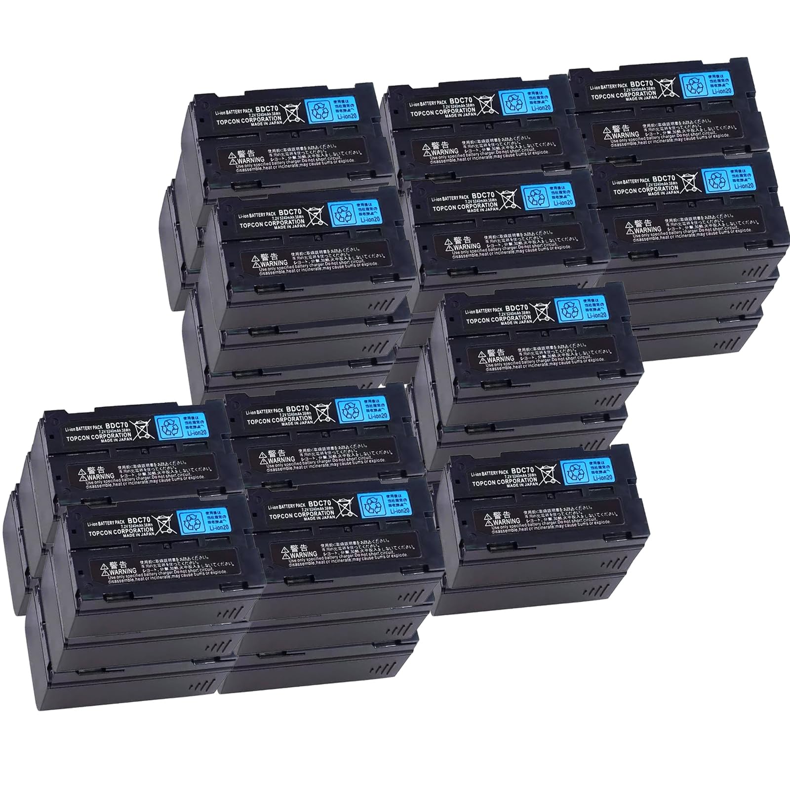 35 Pack 7 2V 5240mAh BDC70 AA Rechargeable Lithium Battery for Topcon Sokkia Total Stations GPS Station and