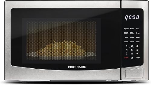 FRIGIDAIRE Horno de microondas de acero inoxidable, multifunción, programable, 1.1 pies cúbicos 1000 vatios