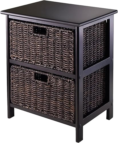 Miniatura 5 de Winsome Estante de almacenamiento de Omaha con canastas plegables.