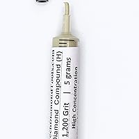 Vista 1 de TechDiamondTools - Pasta de pulido de diamante hecho, grano de 1,200, 10-20 micrones, compuesto para vidrio de roca, metal, joyería, mármol, resina