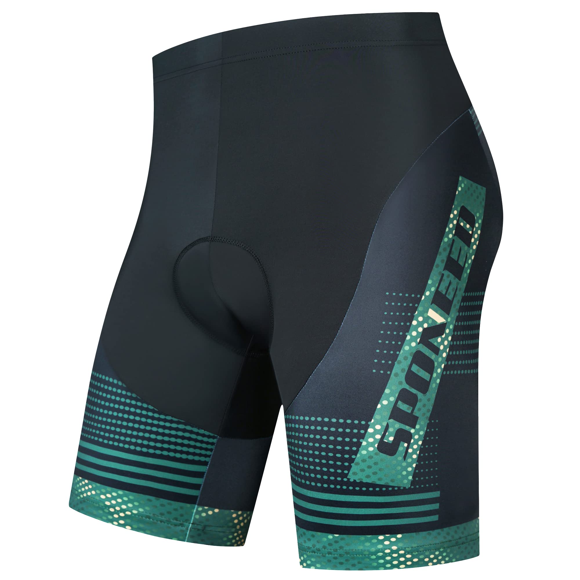 sponeedMen's Cycling Shorts Padded Bicycle Riding Pants Bike Biking Clothes Cycle Wear Tights