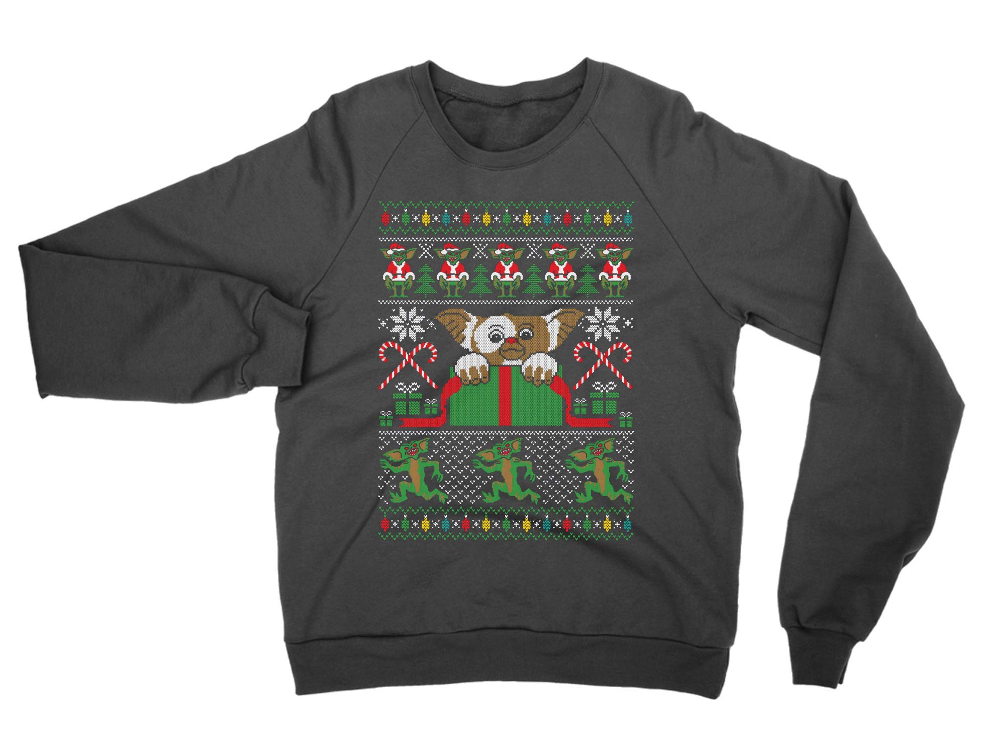 Clique Clothing Black Gremlins Movie Christmas Sweatshirt (, Xl)
