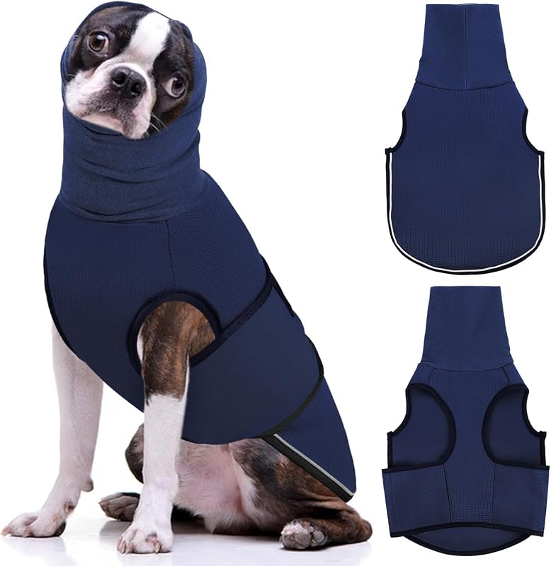 Colete com Capuz para Cães AOFITEE com Faixas Refletivas e Cobertura de Orelhas — XS