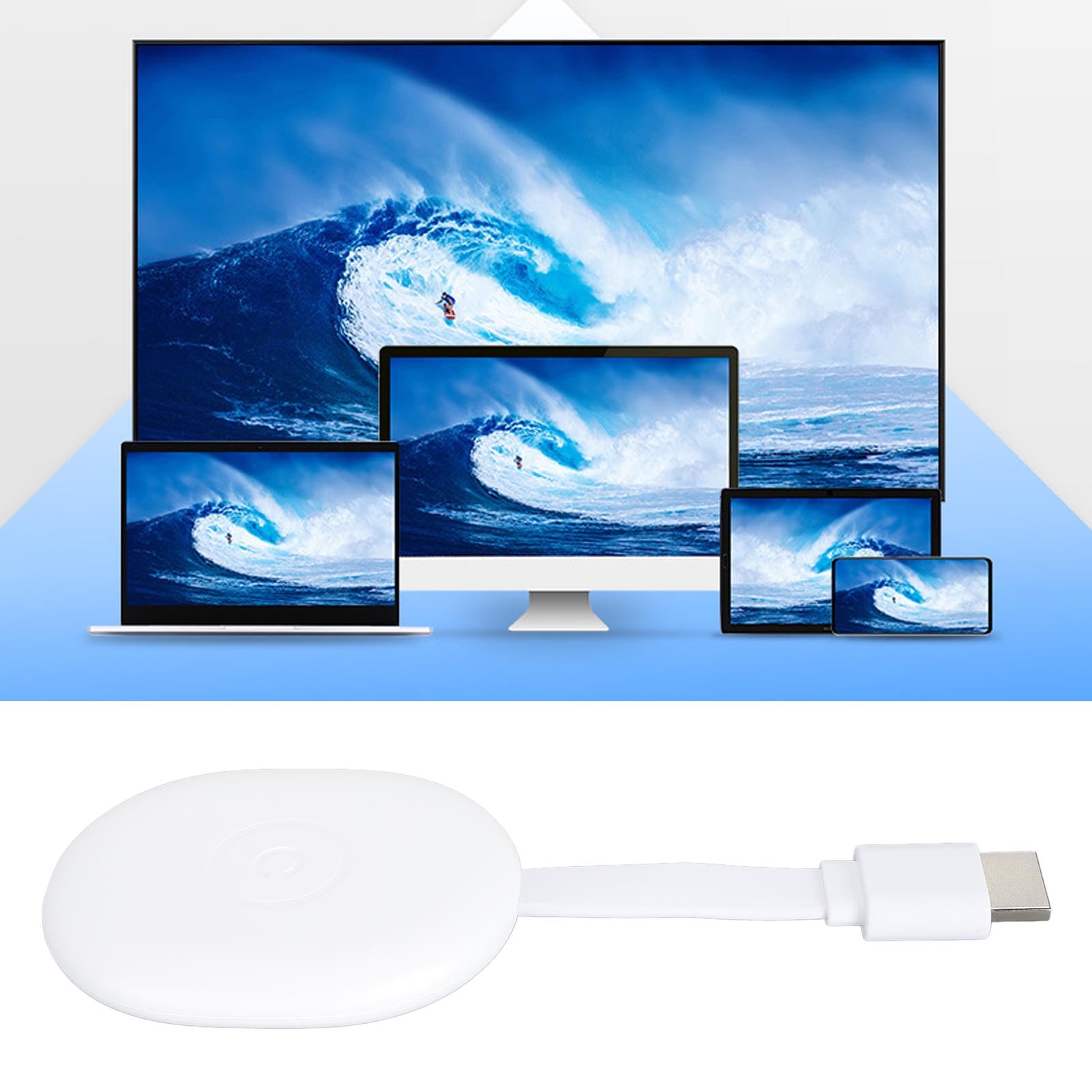 Draadloze HDMI-Dongle, Ultra HD Wi-Fi Streaming Display voor iPhone/iPad /iOS/Android/Windows naar HD TV/Monitor/Projector/Mac, voor Miracast Airplay