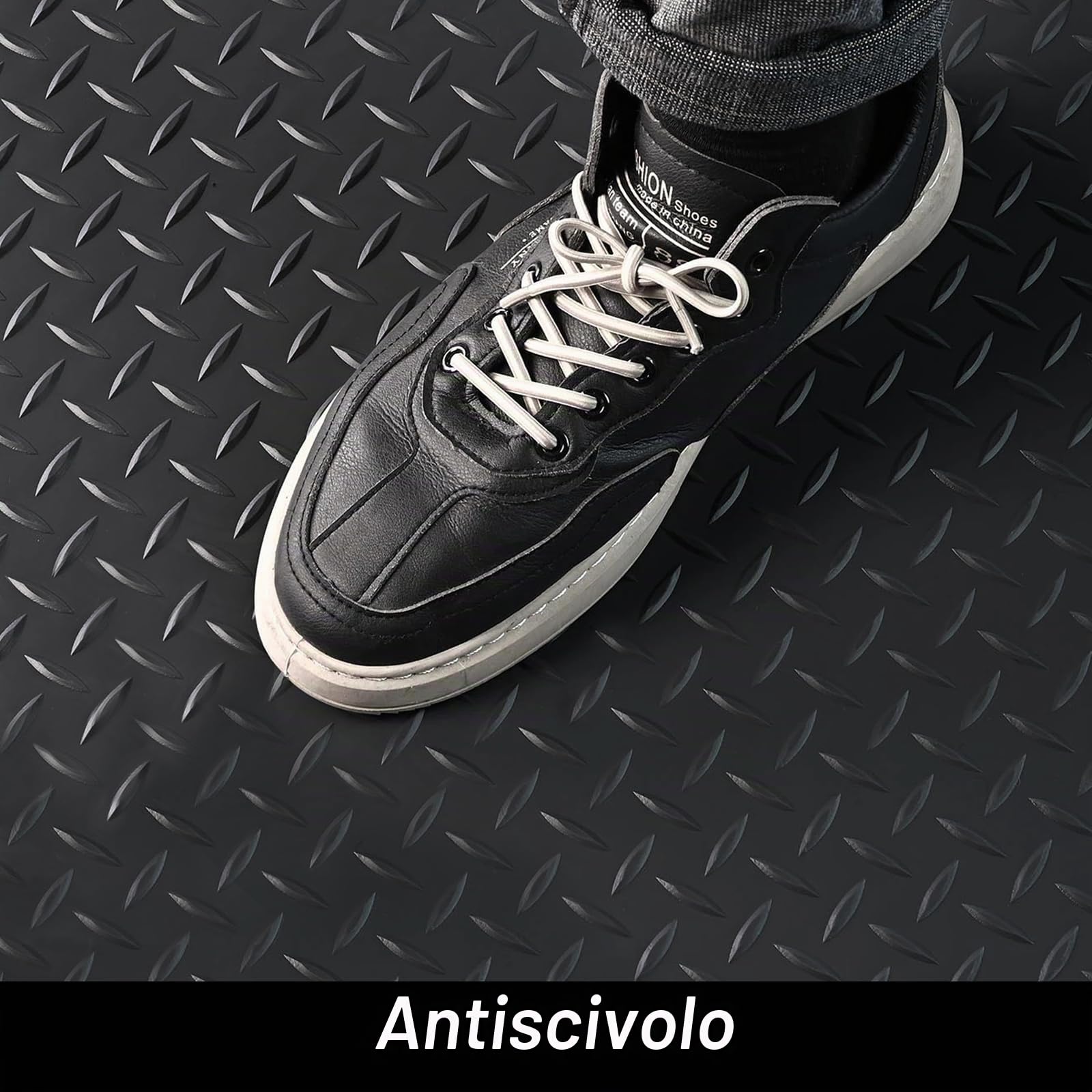 Tappetino in gomma al metro, 100 x 500 cm | Tappetino protettivo antiscivolo per garage, spessore 3 mm