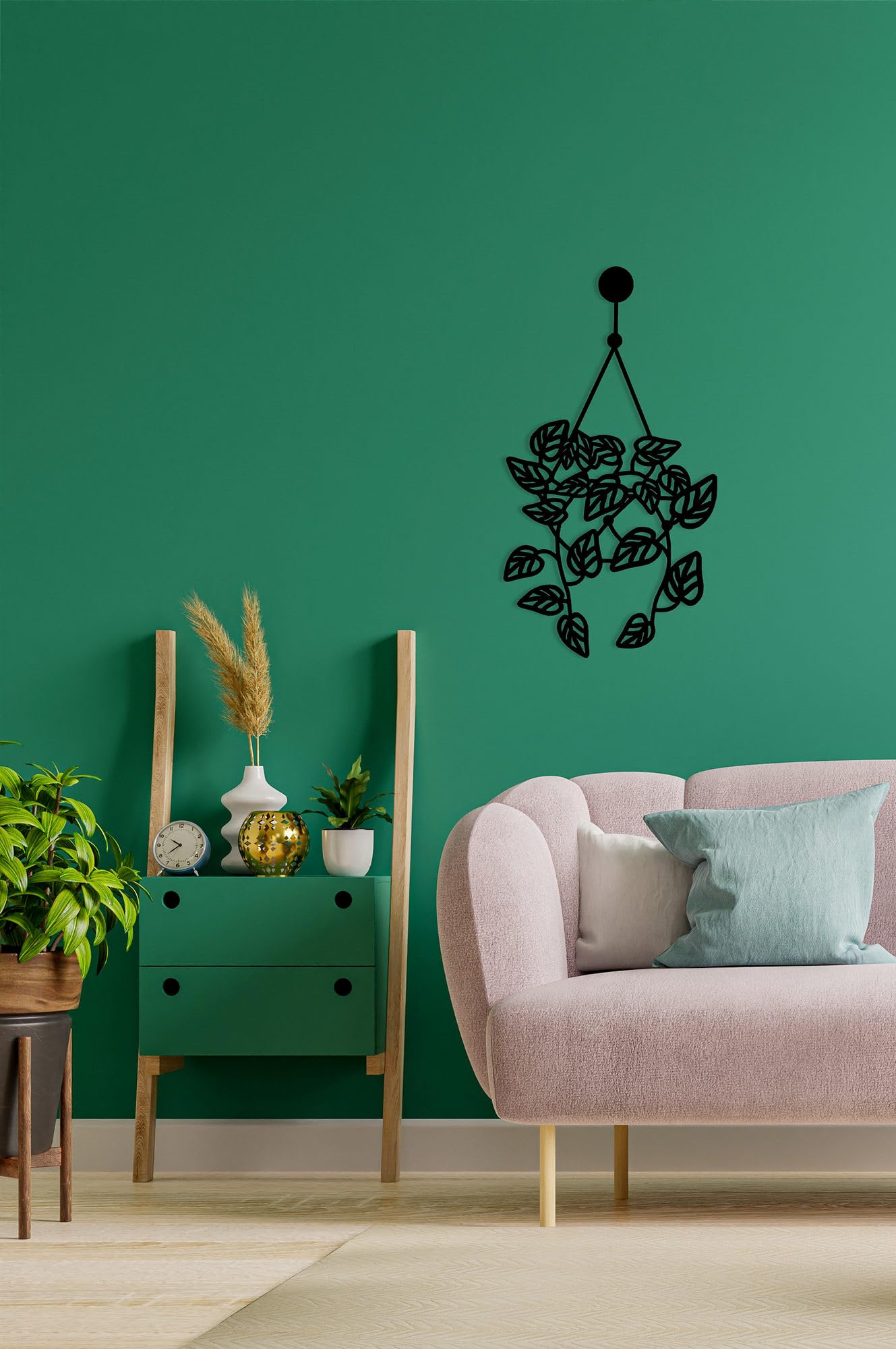 Métal noir 20 x 40 cm pour habiller un mur vide avec style