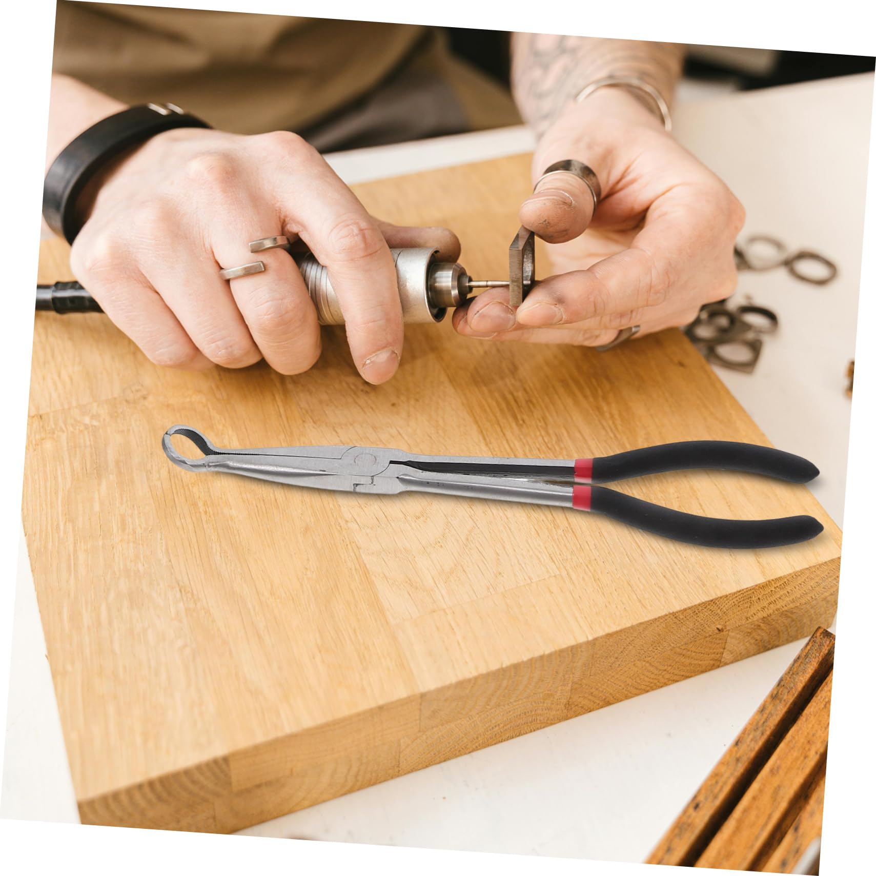 Pinza O-type a Manico, Set 2 Pezzi per Piegare Fili