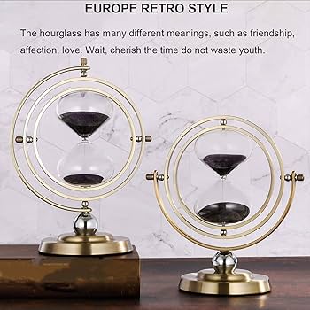 Amazon | 真鍮砂時計 60分 720度回転 ヴィンテージメタル砂