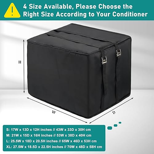 Miniatura 2 de Luxiv - Cubierta de aire acondicionado de ventana de invierno impermeable para unidad exterior, cubierta de protección contra congelación para