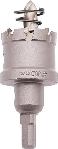 Miniatura 7 de Sierra perforadora de dientes de carburo de tungsteno (cortador de agujeros) LU&MN Heavy Duty para acero inoxidable, 1 pulgada, 1.004 in