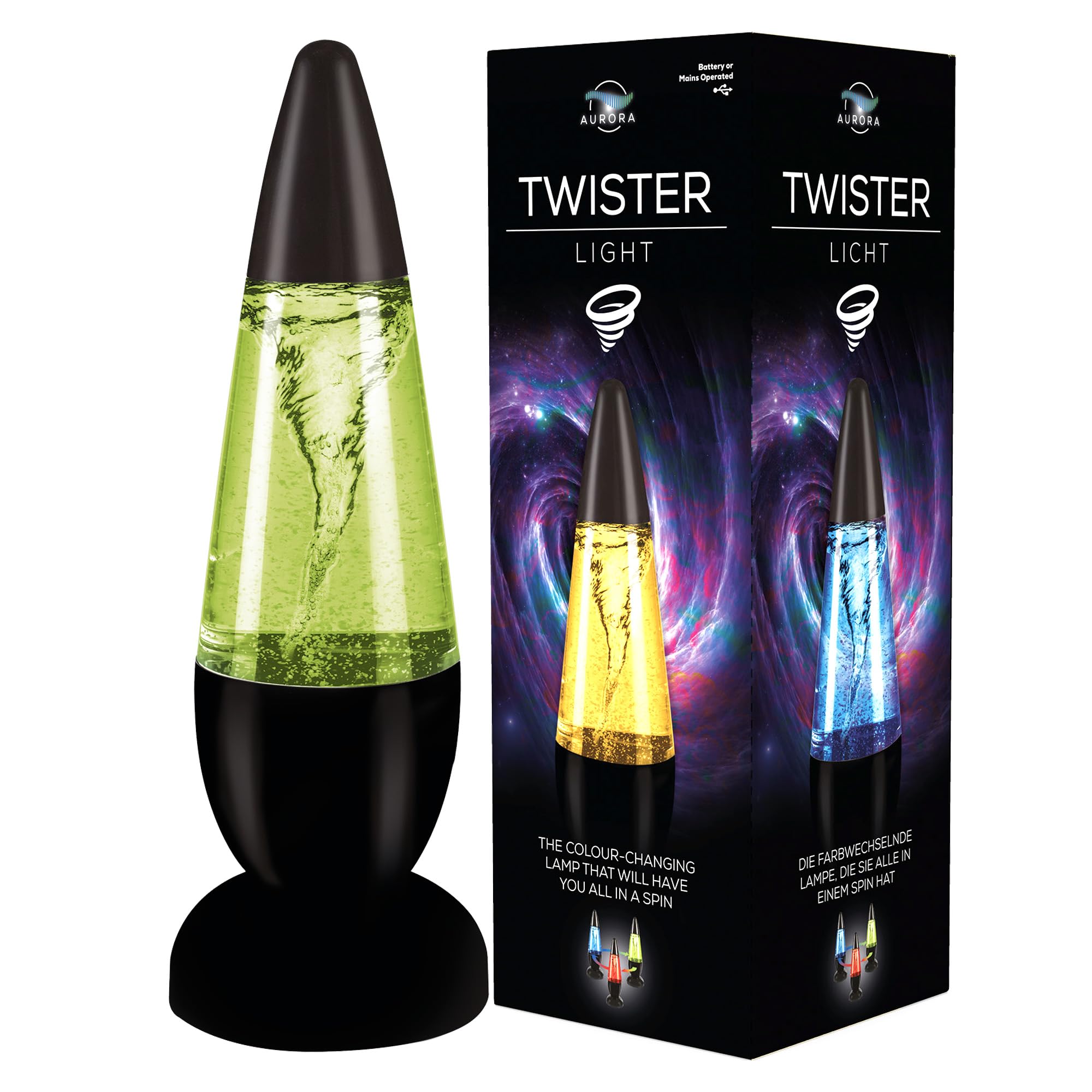 Funtime Gifts Multi Twister Tornado Light Sensory Lamp