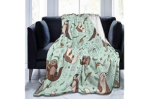 Fisher Price Snuggle Otter Sea Otters Throw Blanket