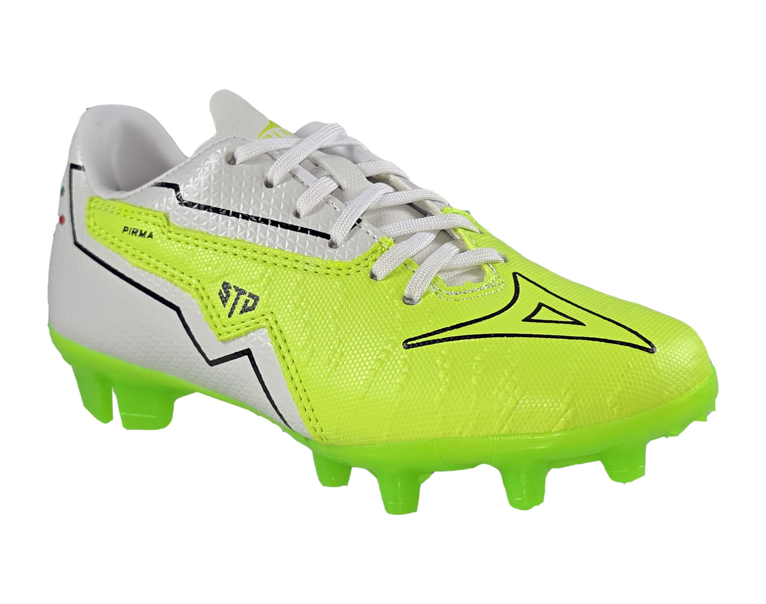 Pirma Kids Soccer Cleats, Legacy Skin Gamer, Synthetic, Multiple Colors (White/Green, US Footwear Size System, Big Kid, Numeric, Medium, 2.5)