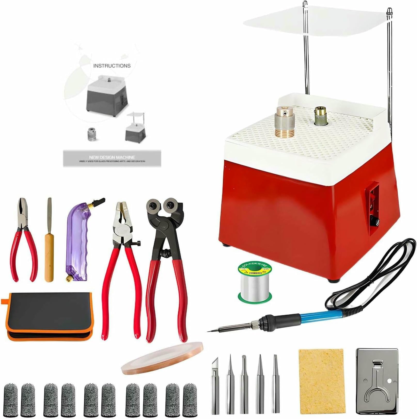 Meuleuse portable pour vitraux pour lisser les bords coupants des carreaux de mosaïque