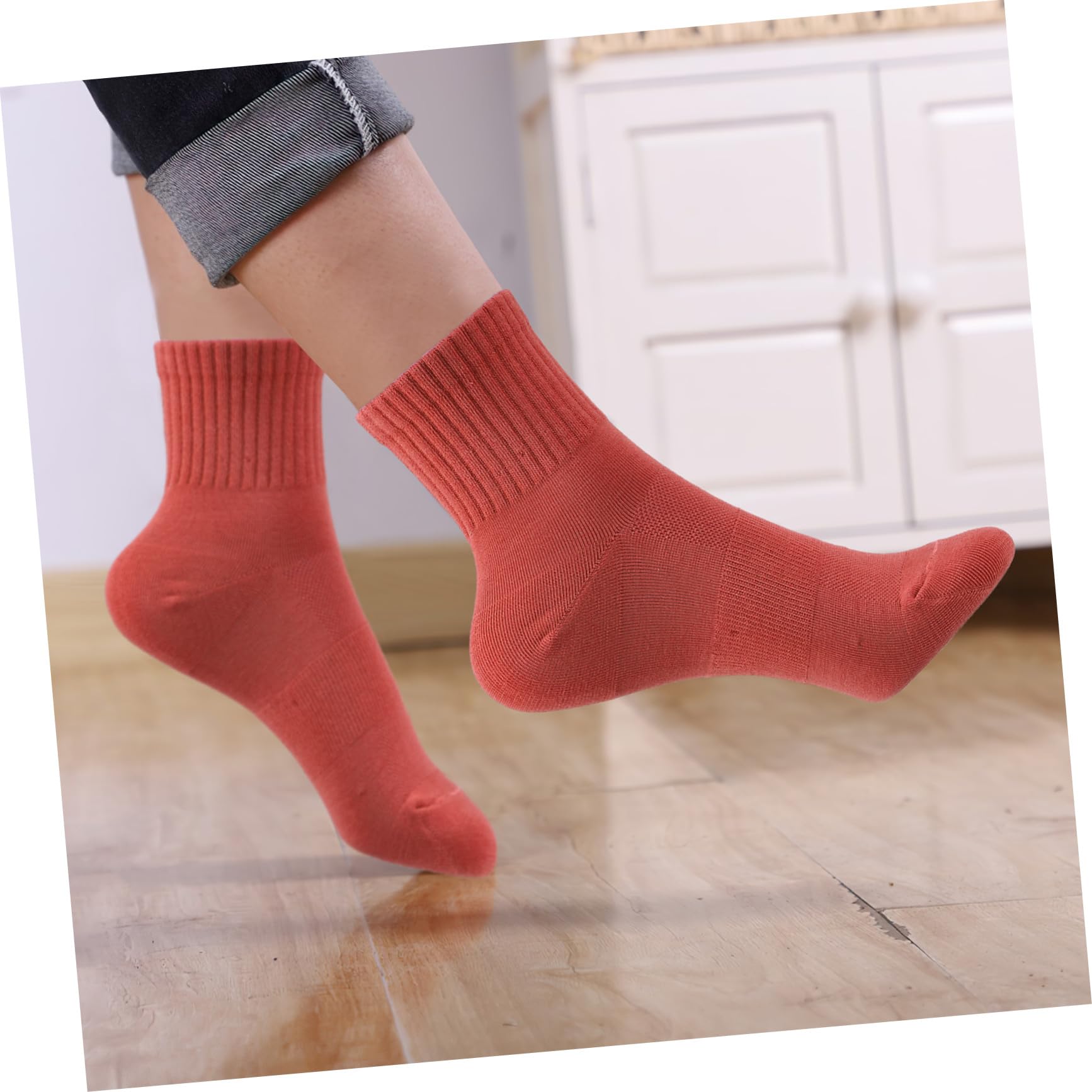 Gatuida 10pares Calcetines De Algodón Para Mujer Altos y Acolchados Para Deportes y Senderismo Confección