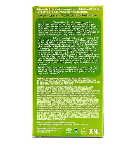 Miniatura 2 de Peluca de encaje Fix-It de aceite de oliva con sujeción duradera, resistente al agua y pegamento con 10 días de retención (1.3 oz)