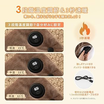 【未使用品】てぃーだ あったか電気マット ホットマット 2枚セット USB給電式 ホットカーペット 電気マット