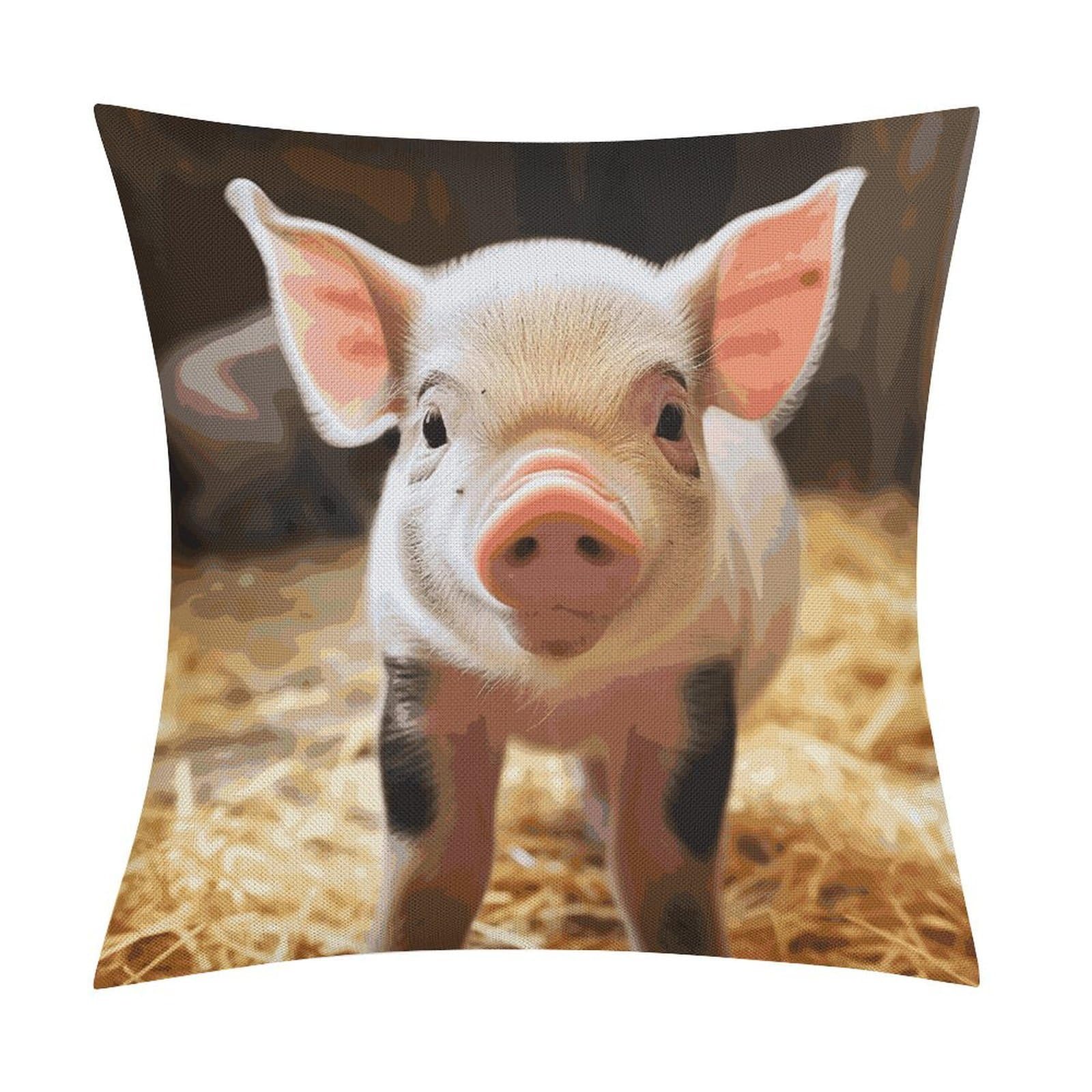 Adfgyerh Style Smiling (6) Pillow Covers Soft And Comfortable Invisible Zipper ，Home Decor 18X18 Inch Edging Technology，Throw Pillow Covers For Couch Sofa Bedroom Living Room.