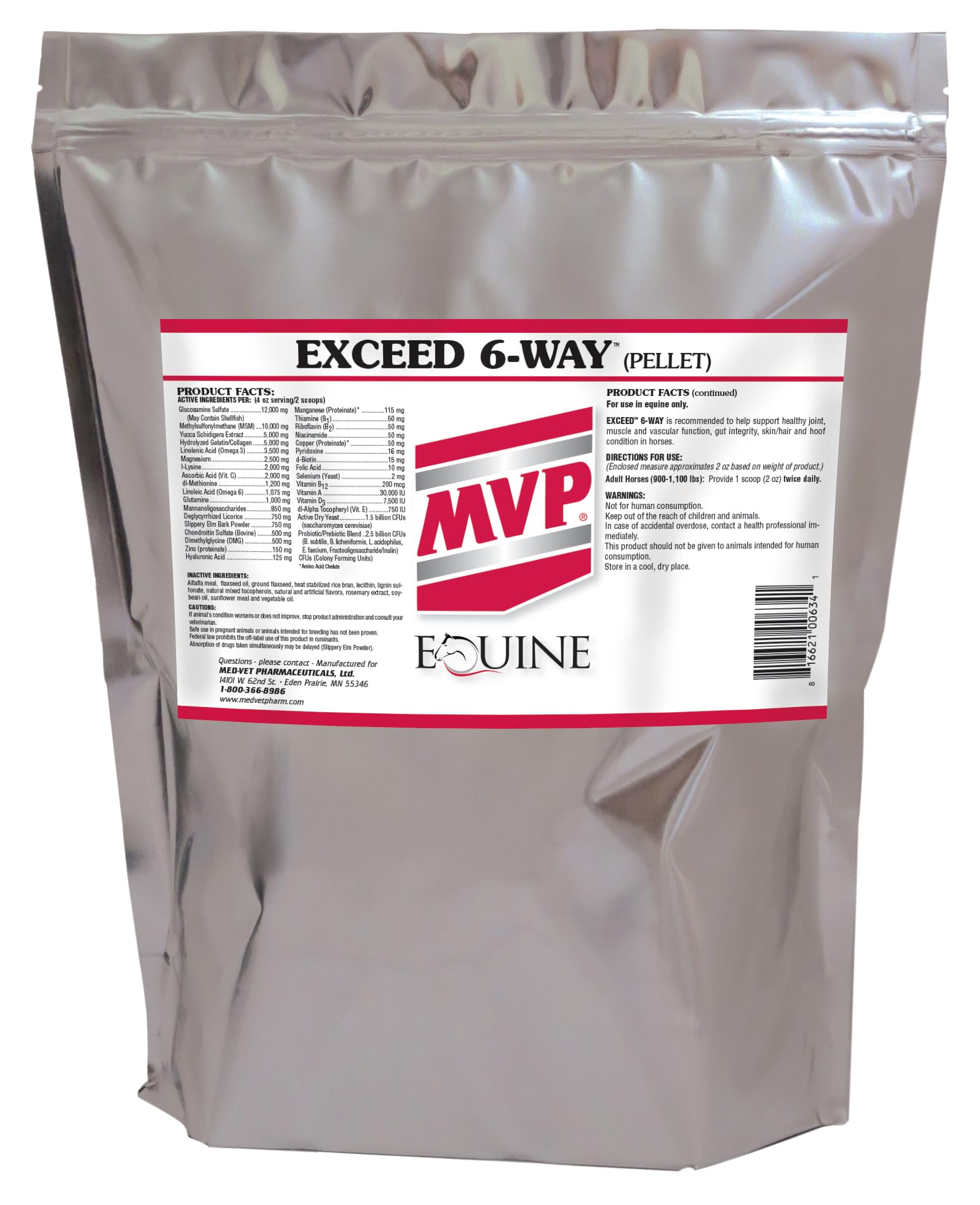 MVP Exceed 6-Way (8 lb) All in One High Level Performance Horse Support