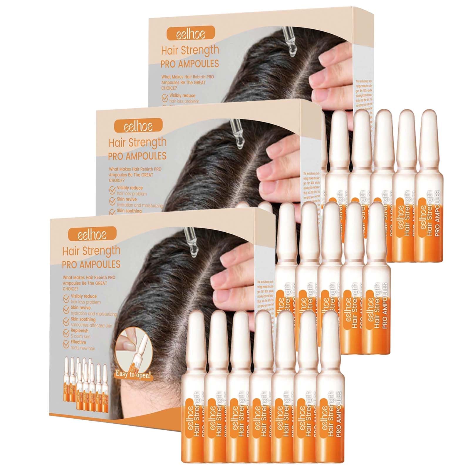 EELHOE Ampollas para el crecimiento del cabello, ampollas de crecimiento del cabello, pérdida de cabello, recrecimiento espesante, loción sérica para el crecimiento del cabello, suero de crecimiento