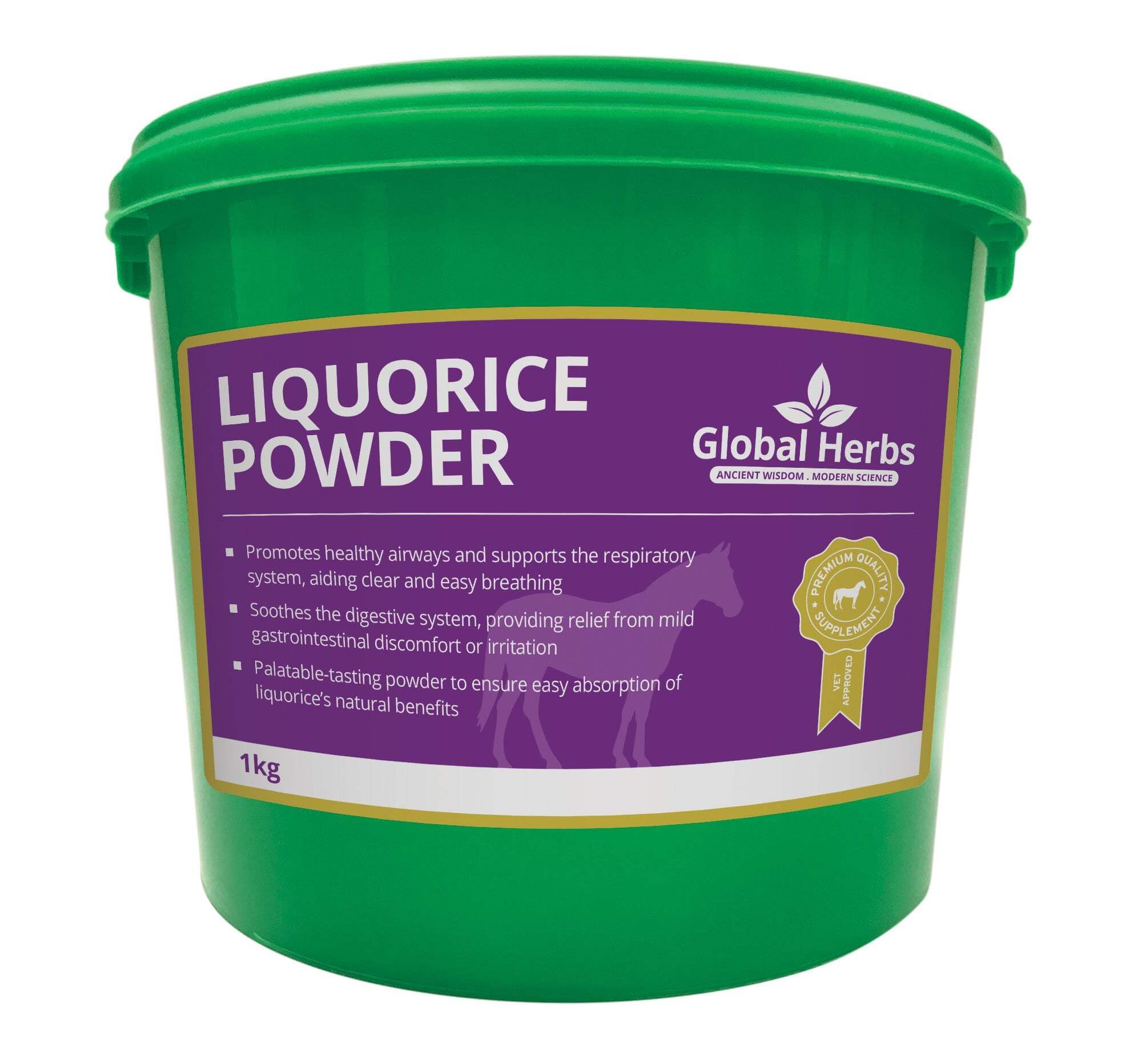 Global Herbs Liquorice Powder Equine Respiratory, Digestive & Immune Support 1kg