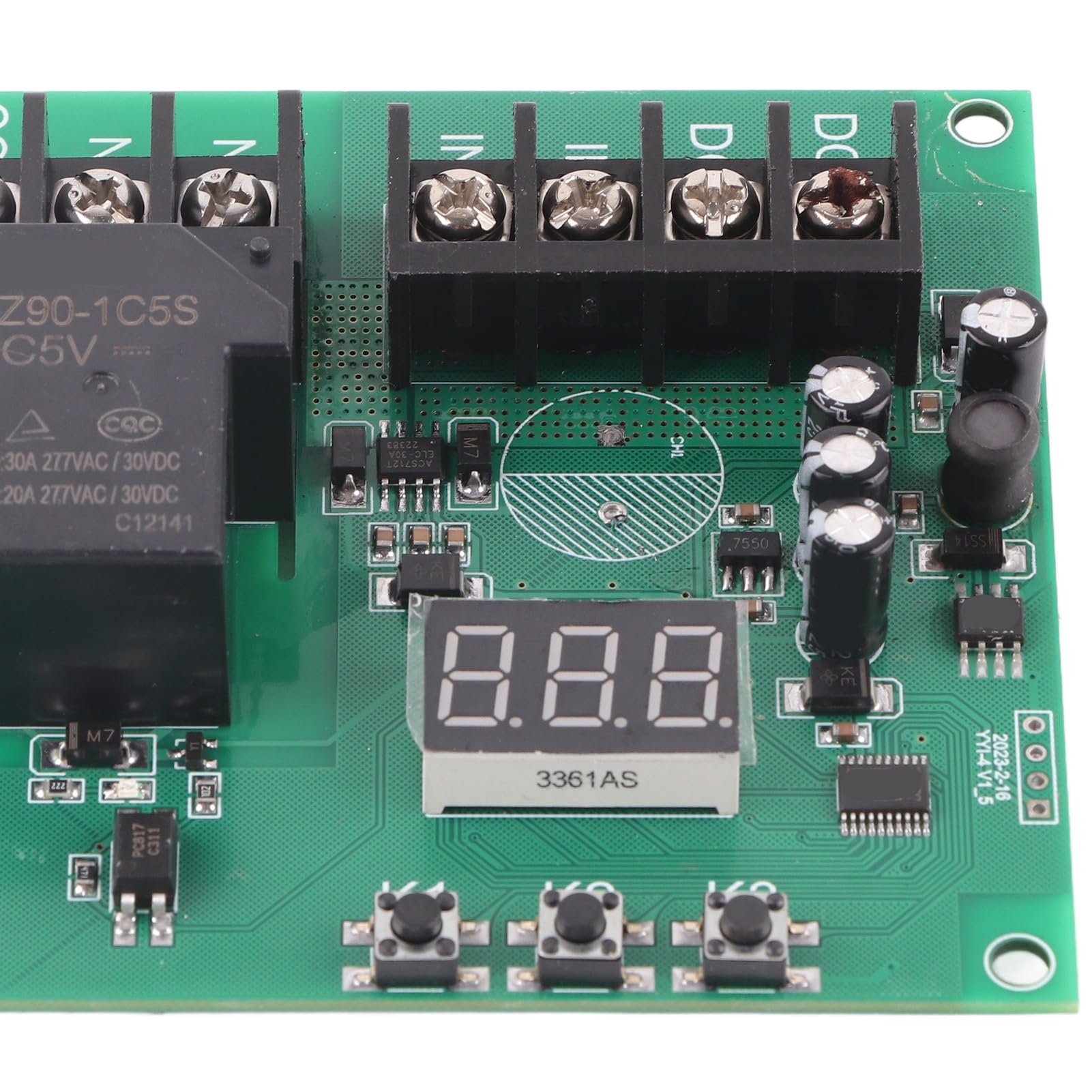 Module de Détection de Courant Continu 7-30V 0-30A, Module de Relais de Protection contre les Surintensités, Accessoire Multifonctionnel pour un Usage Domestique