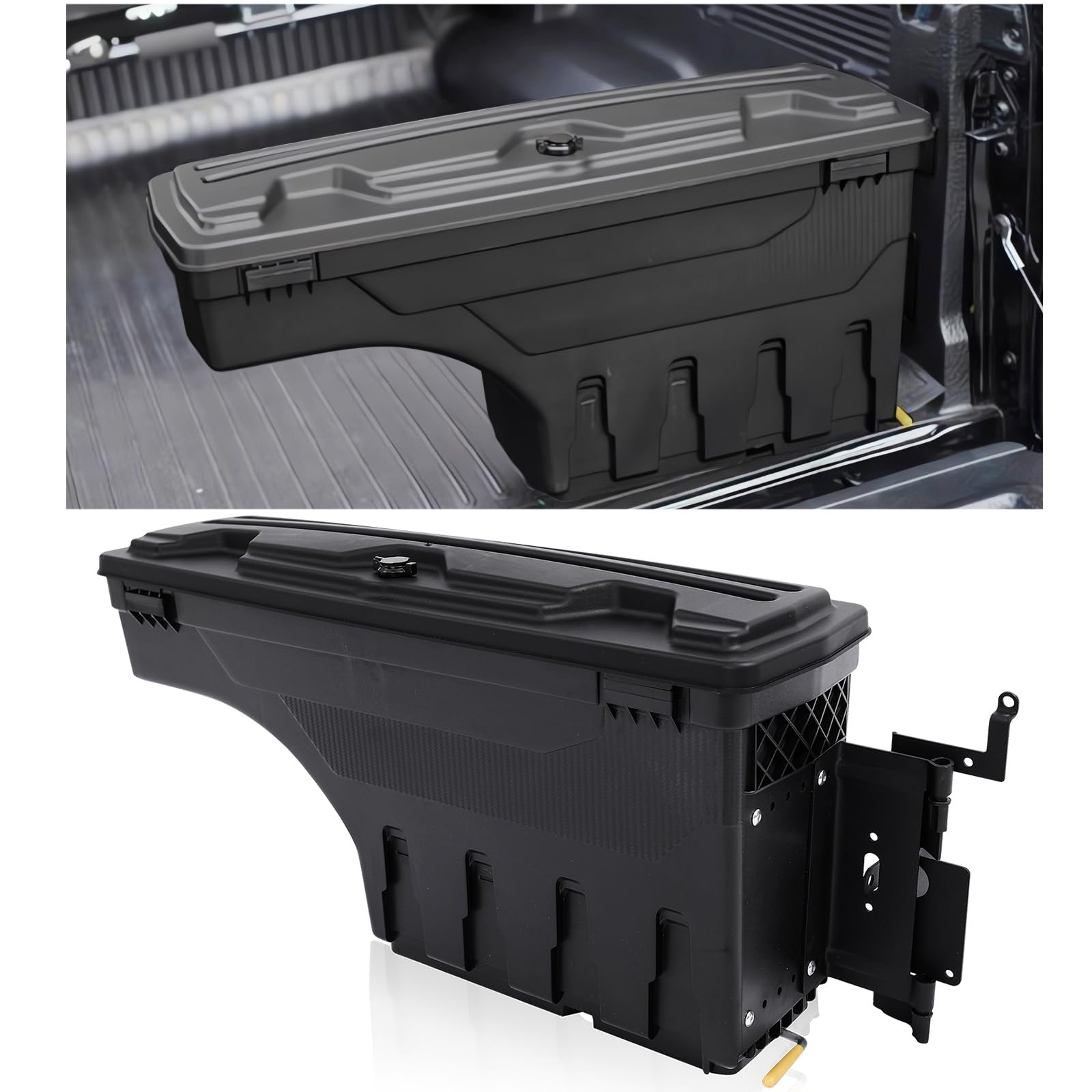 Caja de almacenamiento derecha de alta resistencia para la caja trasera de Ford Ranger T6 T7 T8