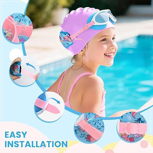 Miniatura 2 de Axolotl Toddler Swim GoggleFabric Strap Pain-Free, Anti-FogAnti-leakage earplugs for Boys and Girls