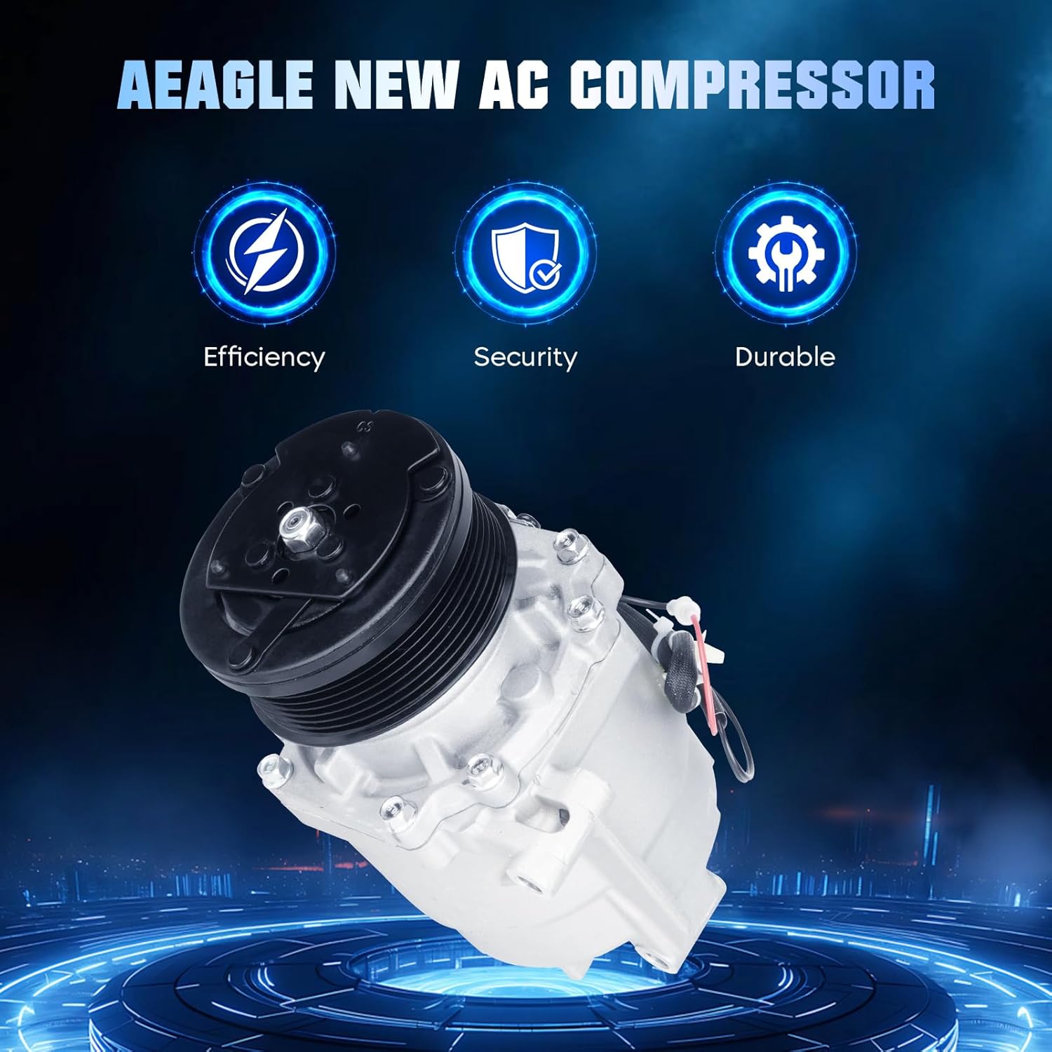 New Air Conditioner AC Compressor With Clutch for Honda Civic 1.8 1.8L 2006 2007 2008 2009 2010 2011