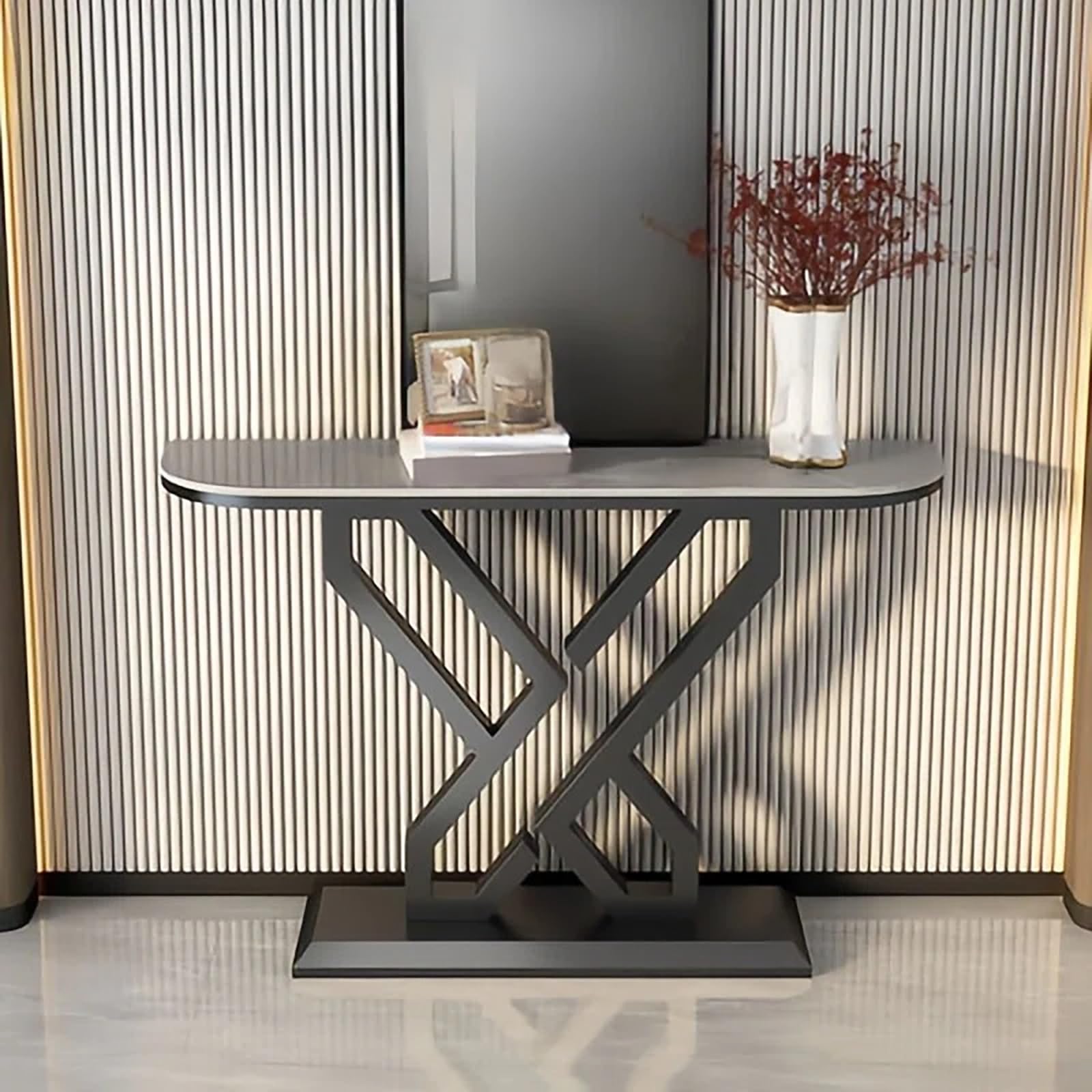 Mesa consola decorativa para salones modernos y oficinas contemporáneas