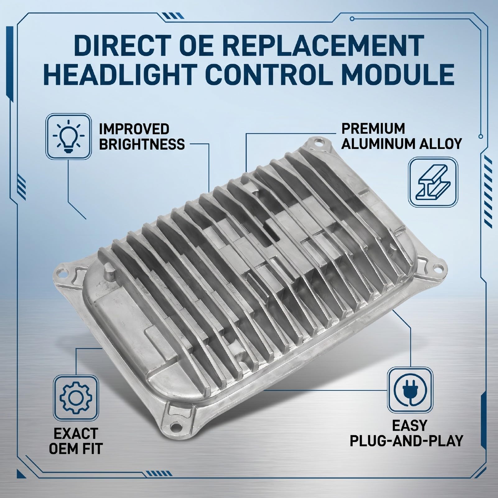 Haofy Módulo Controlador de Faro LED 2139002616 Lado Izquierdo