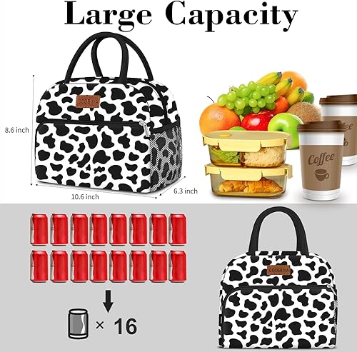 Miniatura 3 de Coobiiya Lonchera para mujeres, adultos, hombres, aislada, reutilizable, pequeña, a prueba de fugas, bonita lonchera para el trabajo, oficina,