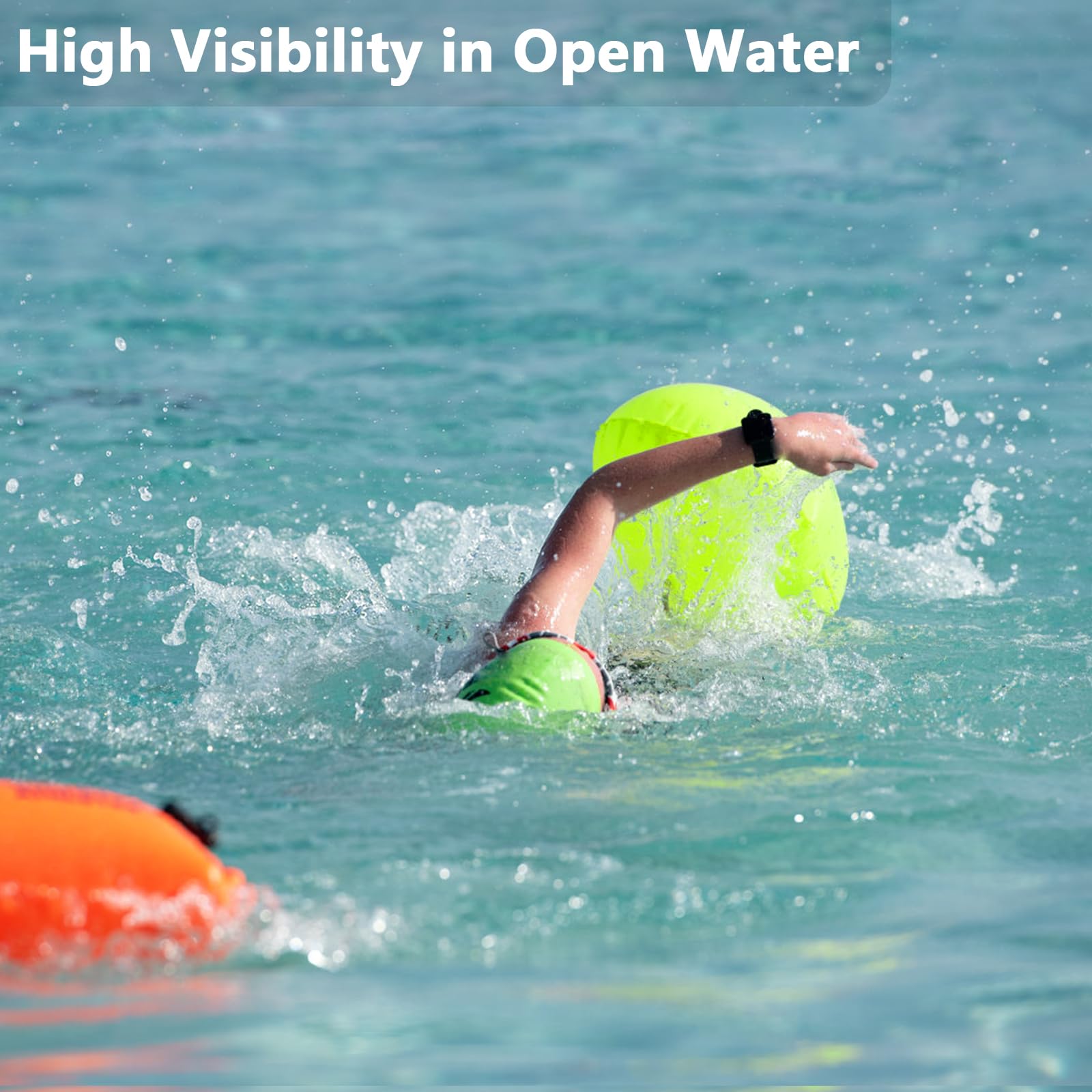 Habaylin Boa da nuoto da 20 l, con contenitore per bambini e adulti, impermeabile, gonfiabile, galleggiante di sicurezza per sport acquatici, nuotatori in acque libere, triatleti, kayaker e snorkelers