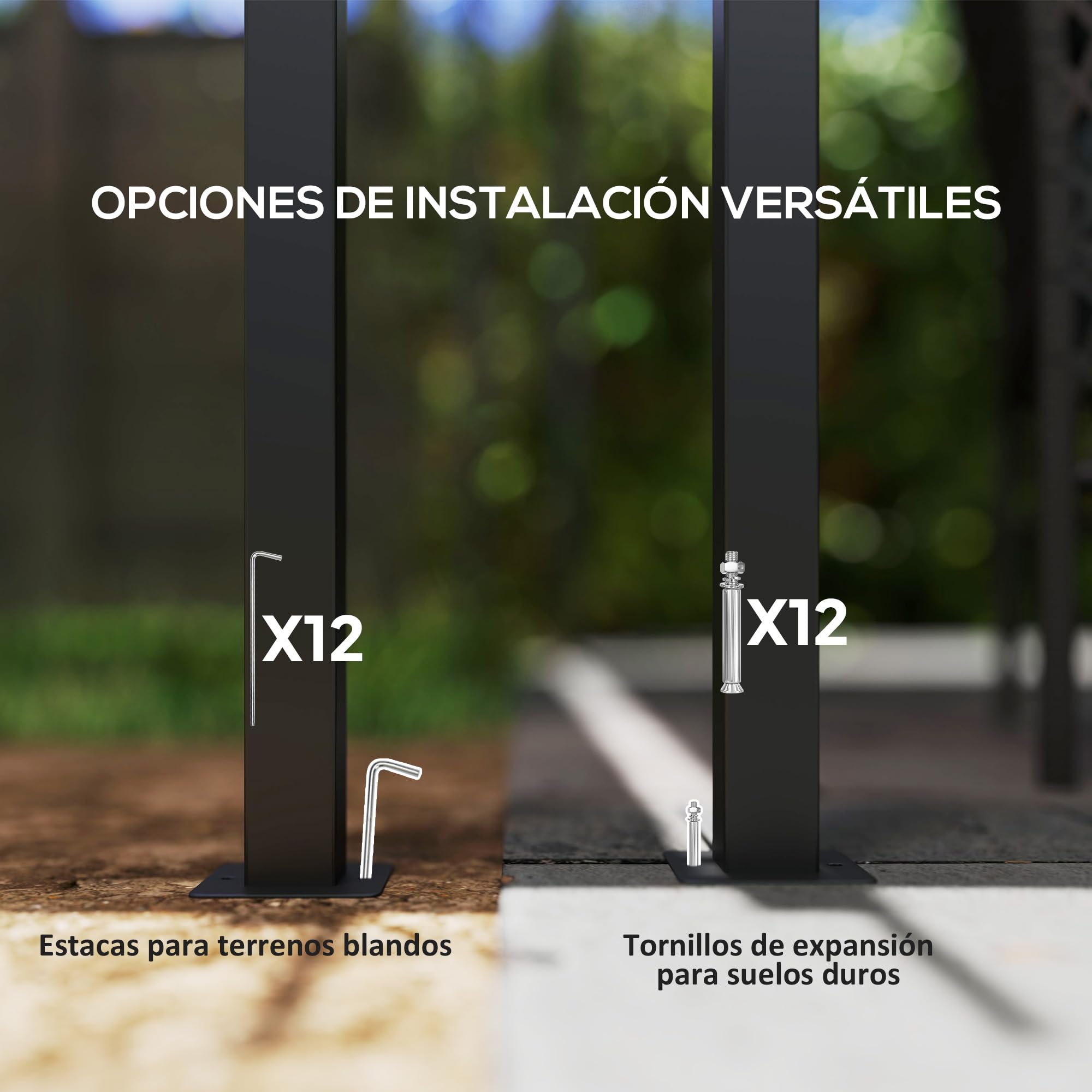 Outsunny Pérgola de Jardín 6x3 m con Techo Retráctil, Cenador de Jardín con UPF30+, Estructura Metálica, Tela de Poliéster, Pabellón para Exterior, Terraza, Crema