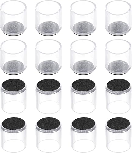 uxcell Protectores de suelo para patas de silla, 16 unidades, de cloruro de polivinilo y fieltro de 0.87 pulgadas, tapas para patas de silla para disponible en Yaxa Costa Rica