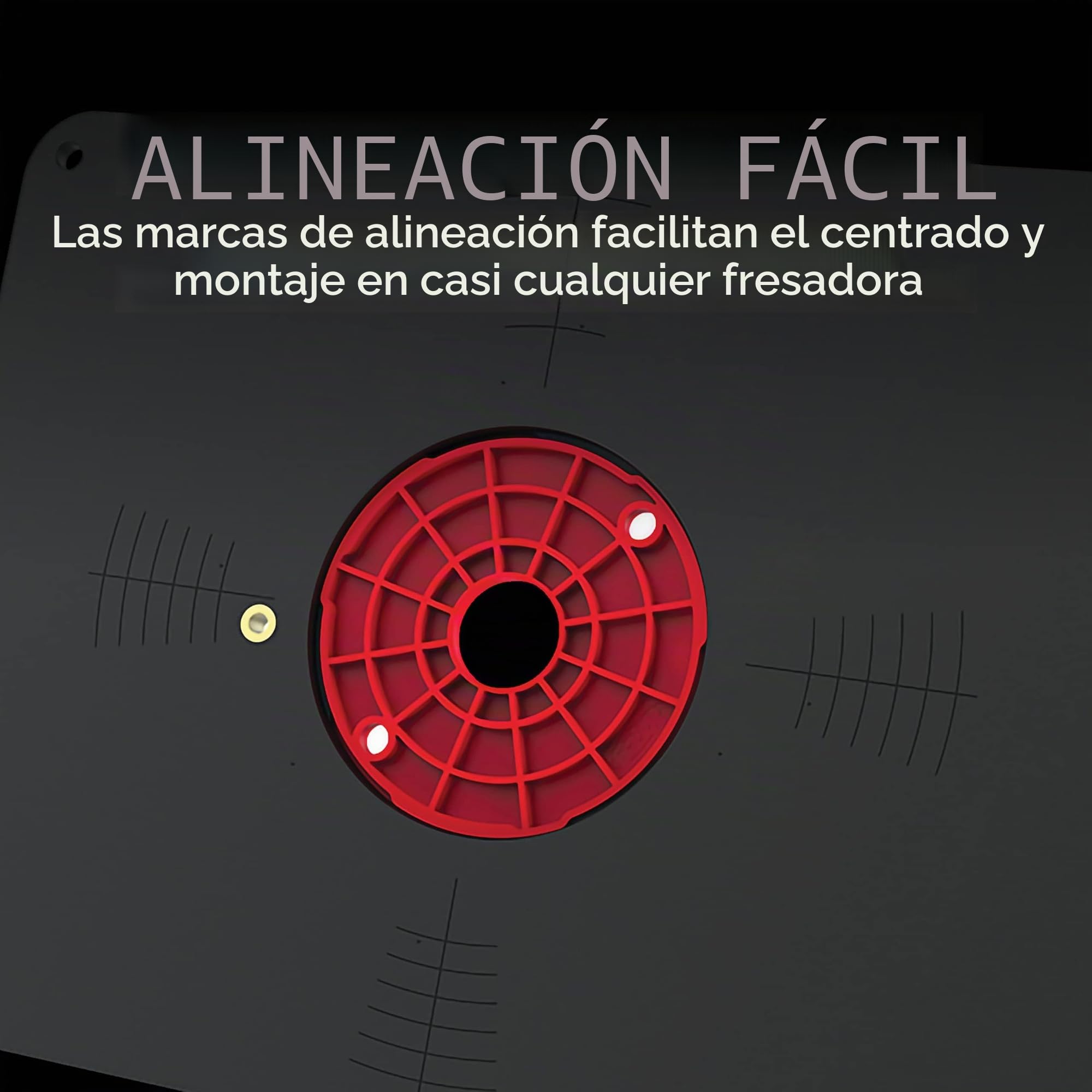Kreg - Placa de inserción de mesa en blanco, para todos los enrutadores