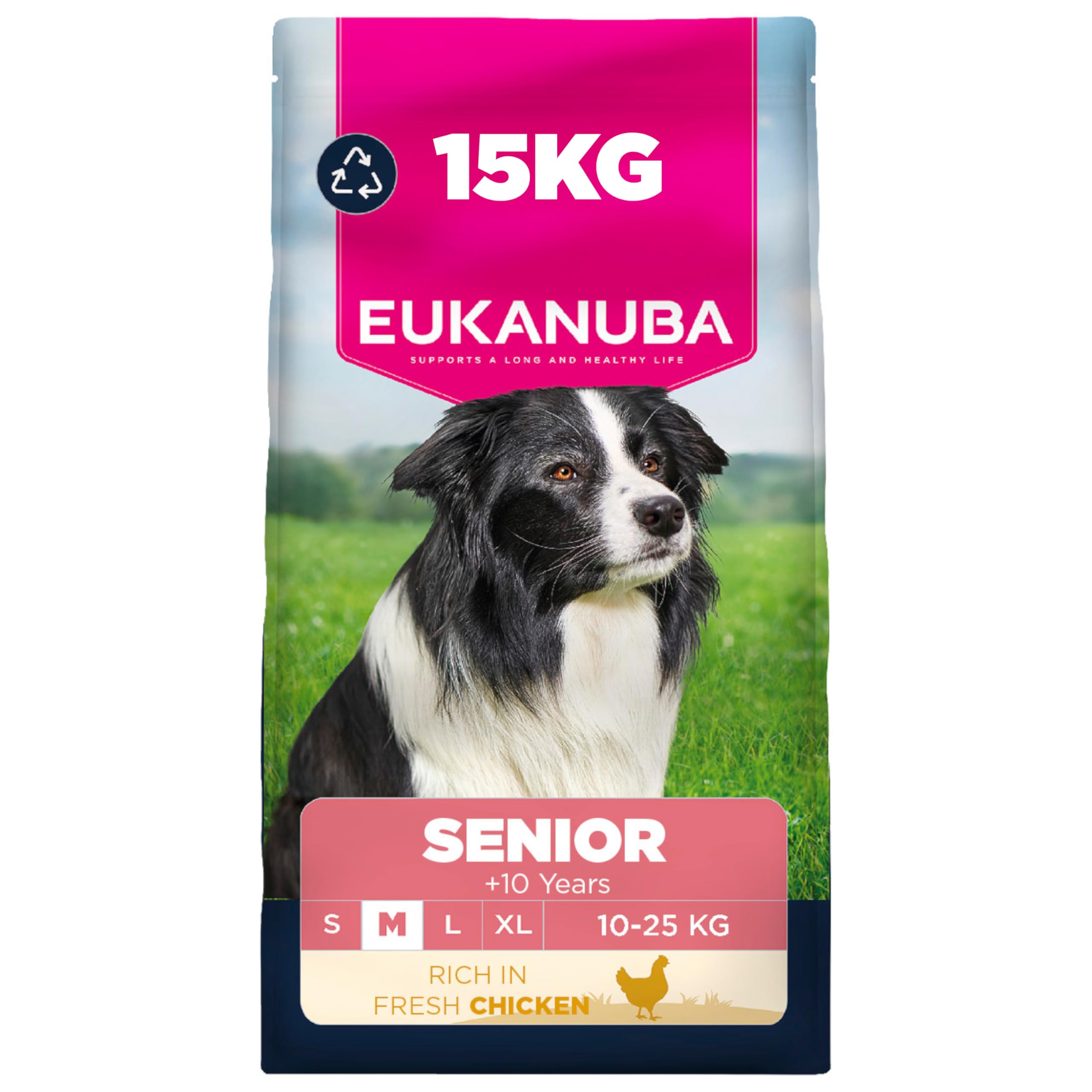 Eukanuba Premium Nutrition Senior Medium Breed Chicken - Economy Pack: 2 X 15Kg