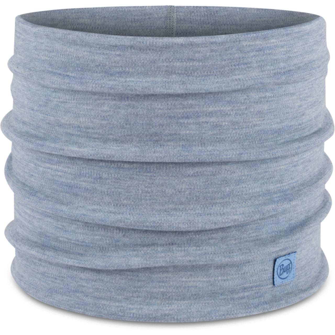 Buff| Neckwear Merino Heavyweight Multifunctional Scarf, 100% Merino Wool, Trekking, Outdoor, Sustainable, Thick Man Women One Size Light Blue
