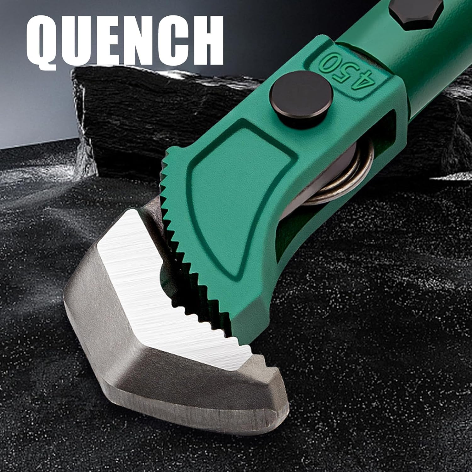 YUPEIUKLI ストレートスレッドユニバーサルパイププライヤー 調節可能 大開口トルク スパナ 鉄筋 レンチ 配管プライヤー 耐